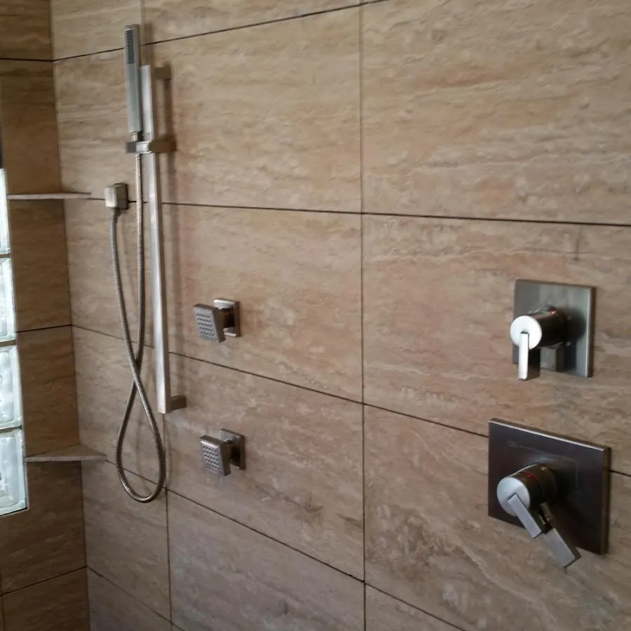 Shower fixture installation for Water Heater Replacement in Kansas City